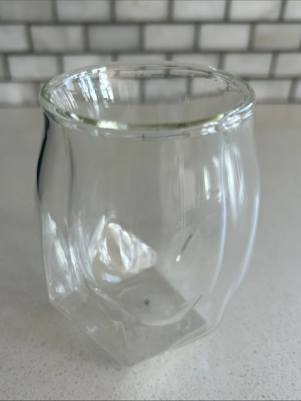 Whisky Glass Set — Clear Double-Walled Borosilicate Drinking Glasses